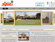 Tablet Screenshot of hotelghunghat.com